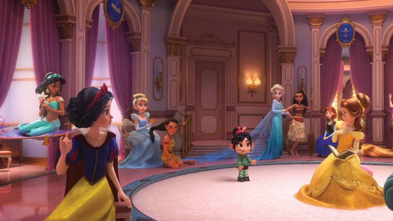 At one point, Vanellope went viral, not Ralph, with some help from some princesses.